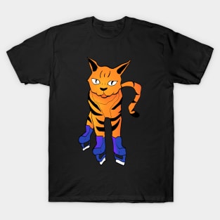 ice skating cat T-Shirt